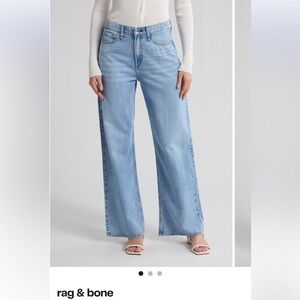 rag & bone Lori High Waist Wide Leg Women's Jeans